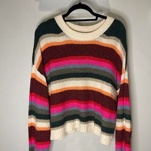 Colorful Striped American Eagle Sweater